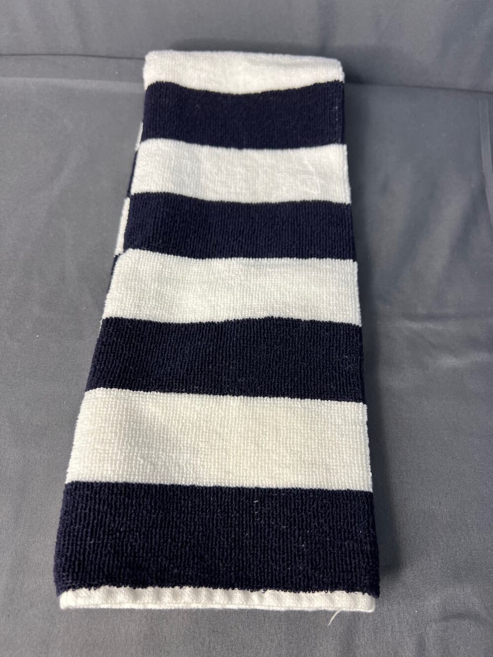 Kate Spade Kitchen Towel Navy Blue and White Stripe EXCELLENT